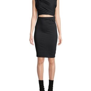 T By Alexander Wang Twisted Cut Out Dress